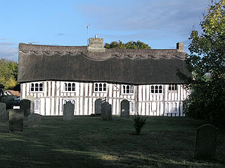 one of the wonderful houses by the churchyard